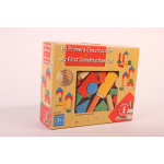 Houten blokken gekleurd